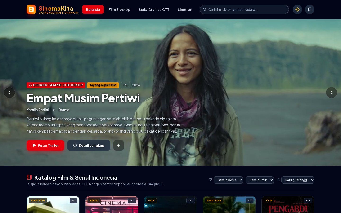 SinemaKita — Database Film & Drama RI